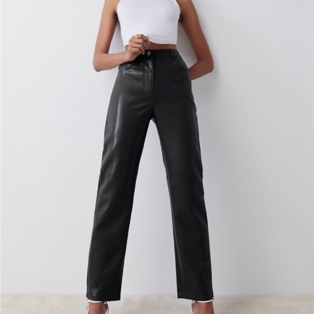Wilfred Melina Ankle High Waist Vegan Leather Pants NWT